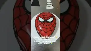 Spider Man Face Cake 🎂🎂🎂🎂