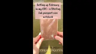 Hello February! My EDC set up sterling ink notebook passport size #bulletjournal #bujo #shorts