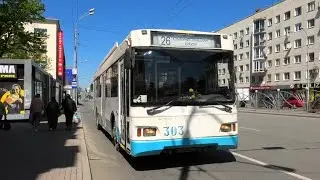 Троллейбус Екатеринбурга Тролза-5275.07 &laquo;Оптима&raquo; борт. №303 маршрут 26 на ост. 
