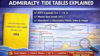  ATT Layout, Mean Sea Leve Standard & Secondary Ports | 2nd Mate, Chief Mate, NCV 2nd Mate and Cadet
