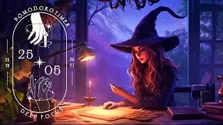 25 Minute Timer ★︎ Magical Witch's Room Ambience Music | Relax, Study, Healing