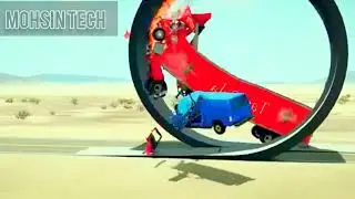 Car jumping vs vertical Loop - BeamNG drive Mohsin tech