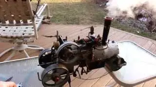 Scale Model Live Steam Engine Road Roller steaming