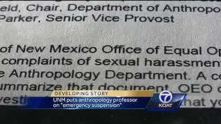 Anthropology professor put on emergency suspension