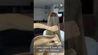 Instant Volume & Length with Tape-In Hair Extensions!#hairstyle #tapeinhairextensions#hairextensions