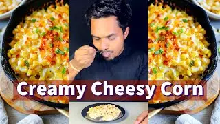Creamy Cheesy Corn Recipe 🍽️😋