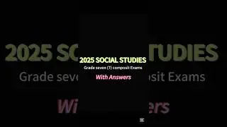 2025 SOCIAL STUDIES grade 7 PAST PAPER with ANSWERS. #2025 #2026 #exam #learning #school