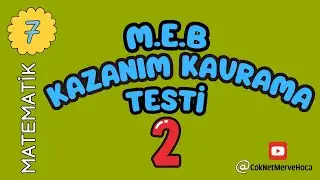7. Sınıf Matematik Kazanım Kavrama Testi 2 (Tam Sayılarla İşlemler-2)