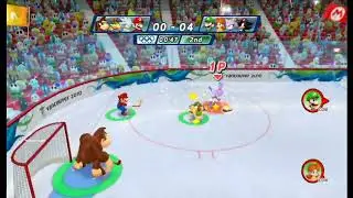 Mario & Sonic at the Olympic Winter Games - Ice Hockey #117 (Team Luigi)