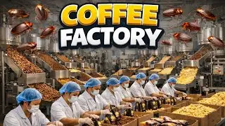 COFFEE FACTORY 😱 | Cockroaches in Coffee Factory? | Shocking Food Factory Reality#coffee #factory 
