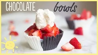 EAT | How to Make Chocolate Bowls (Easy, Fancy Dessert!)