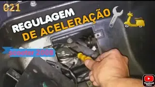 Regulagem de acelara&ccedil;&atilde;o na scooter Dafra Laser n2