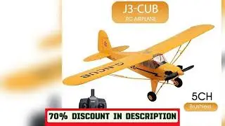 A must-have product!&nbsp;2024 RC Airplane WLtoys A160 Upgrade J3-CUB 5CH Remote Control Plane 3D/6G 14