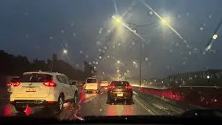 An Early Morning Stormy Winter Drive in Auckland New Zealand 