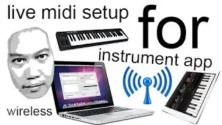 Play Music Instrument app with your keyboard midi controller wirelessly