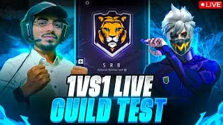 🔴1V1 LIVE GUILD TEST 🔥 ARE YOU NEW PLAYER OF SRB ☠️#freefirelive #nonstopgaming