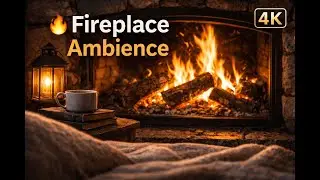 🔥 Cozy Fireplace Sounds | Real Crackling Fire for Sleep, Relax & Focus (5 Hours)