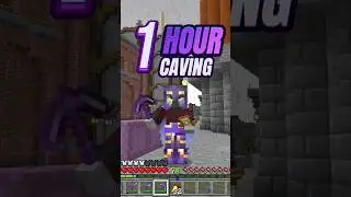 1 hour of caving with night vision in minecraft...