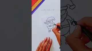 Homemade Santa Claus Sticker/How To Make Santa Claus#diy#viral #christmascraft#shorts#santaclaus