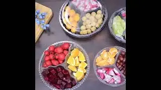Factory Clear and Black PET Plastic Fruit Cutting Boxes Fresh Fruit Containers Heart shape Fruit box