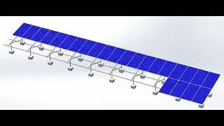 steel ground solar mounting rack with up clamp