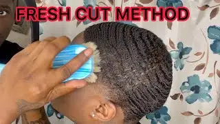 HOW TO GET 360 WAVES: WHAT TO DO AFTER A FRESH CUT? FRESH CUT METHOD HAIR TUTORIAL || COARSE HAIR
