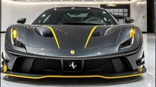 SF90XX &mdash; Экстремальный гиперкар Ferrari | Тёмно-серый и жёлтый | Лимитированная серия Beast