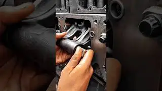 Work tool rocker arm installation for industrial diesel engine