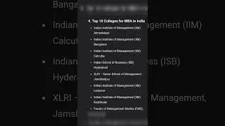 Top 10 Colleges for MBA in India