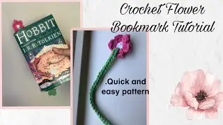 Crochet Flower Bookmark Tutorial🌸📚|In-depth instructions for beginner/intermediate crocheters|