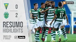 Highlights | Resumo: Estoril Praia 0-2 Sporting (Liga 22/23 #5)