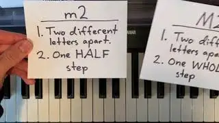 Minor and Major Seconds on the Piano