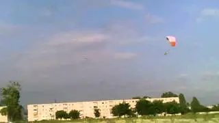 RC powered paragliding Training flight 120713 (RC Paramotoring)