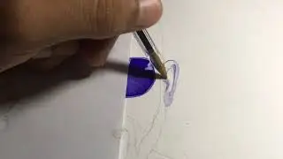 Desenhando orelha de caneta