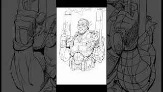 Daily drawing by Steve Paul Creations #cable 9 11
