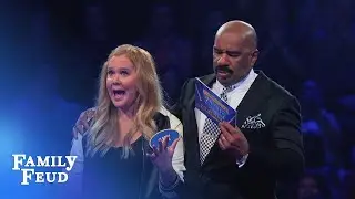 Amy Schumer's AWESOME Fast Money! | Celebrity Family Feud