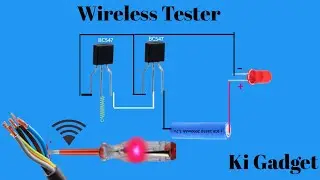 HOW TO MAKE WIRELESS TESTER/AC CURRENT DETECTOR TESTER / Ki GADGET / MAGICK TESTER