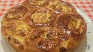 BRIOCHE CHINOISE - Comment faire une brioche à la crème et aux raisins?