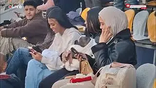 زوجة خوان بيزيرا لاعب الزمالك وابنته ماريا يدعمانه على هامش مواجهة بلدية المحلة في كأس مصر