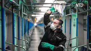 Московское метро дезинфицируют из-за распространение коронавируса