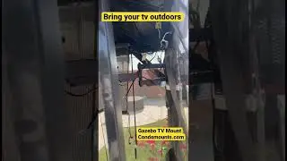 Gazebo TV Mount #patio #summer #outdoor #tv #gazebo #love