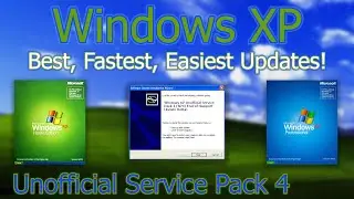 Best Fastest Easiest Way to Update Windows XP Unofficial Service Pack 4 SP4 2023 #retrocomputing