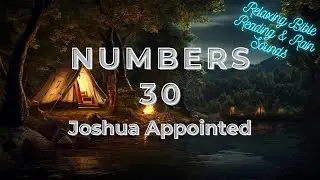 Numbers 30 &ndash; Joshua Appointed | Relaxing Bible Reading & Rain Sounds