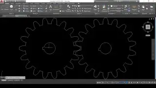 2D Gear Rotate Motion Animation In AutoCAD - Script (Rotate) Command | Gear Animation | Auto Cad