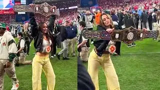 Nikki Bella Appears at Fiesta Bowl With CFP Championship!