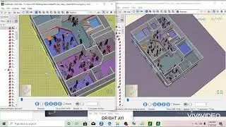 Double and a Single Exit Pathfinder Simulation. 