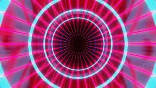 VJ Loop - Coloured Circle Portal - Acid Trip - Screensaver - Backstage - DJ Screen - Gabriel Blender