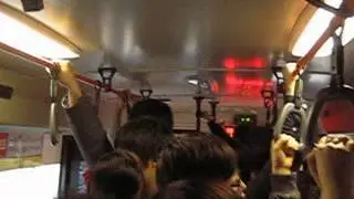 Packed bus in Gwangju, South Korea