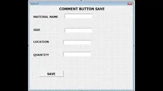 EXCEL - VBA  SAVE BUTTON