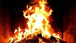 Cozy Fireplace 4K (12 HOURS). Fireplace with Crackling Fire Sounds. Fireplace Ambience